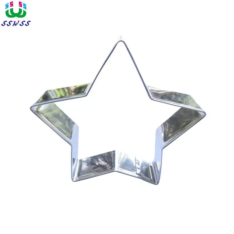 Super Lucky Star Shaped Cake Decorating Fondant Cutters Tools,Stainless Steel Five Angle Star Cake Cookie Biscuit Baking Molds