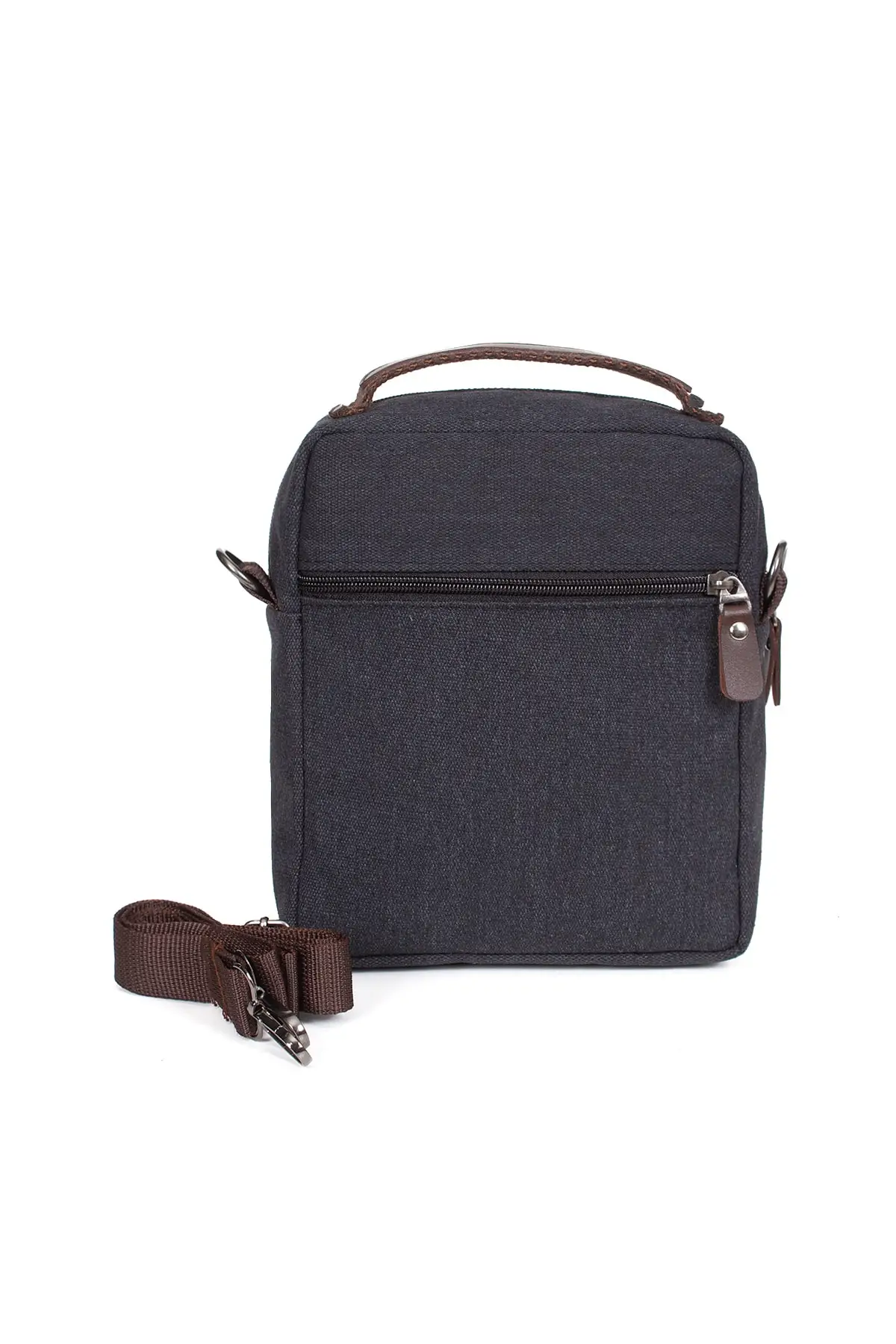 Bolso de mano de lona para hombre, correa de hombro para cartera, bolso para teléfono (tamaño mediano)