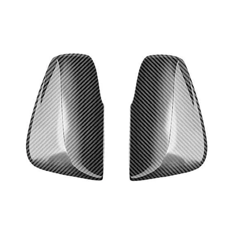 

1 Pair Rearview Side Glass Mirror Cover Trim Frame Car Carbon Fiber For Toyota Alphard 2015-2020