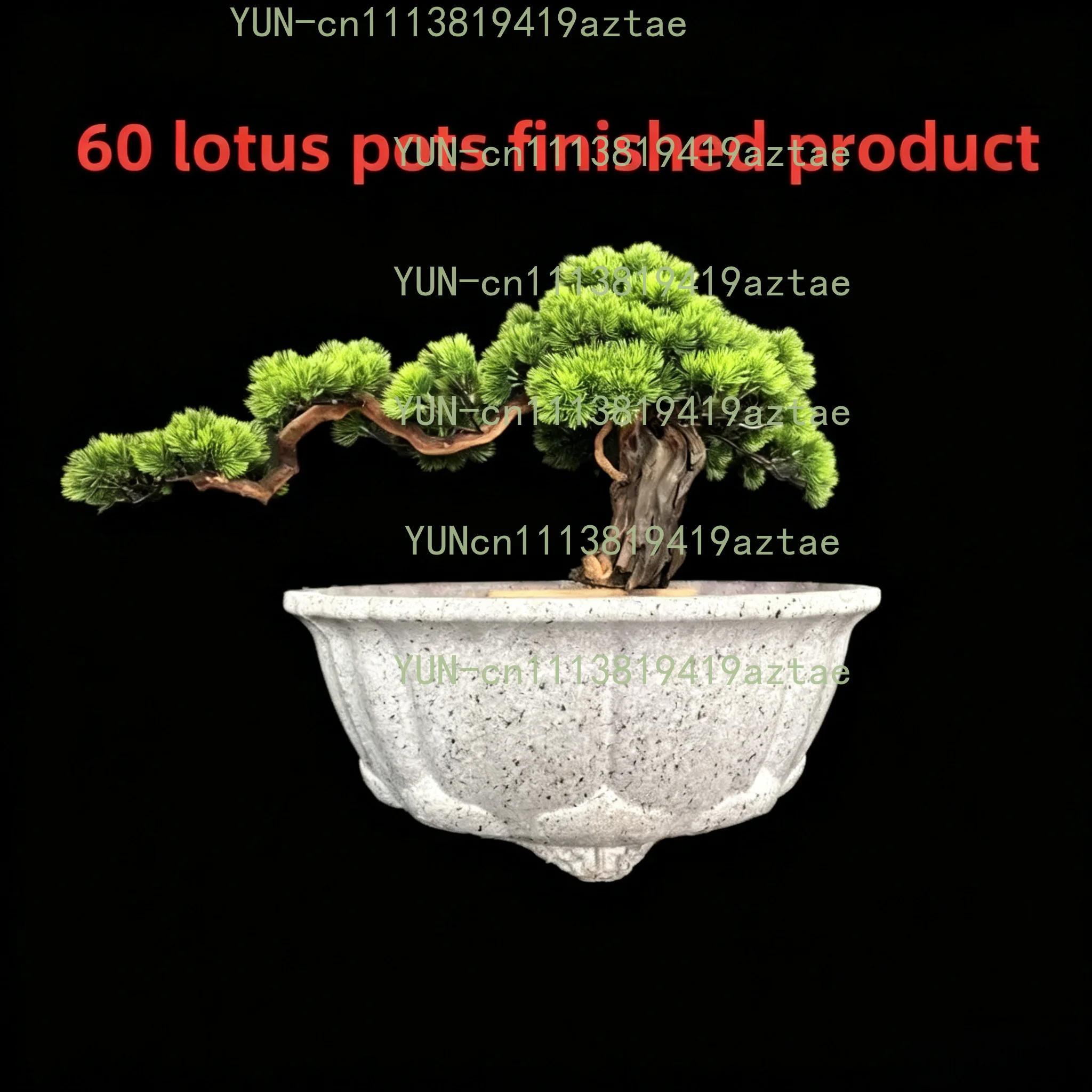 Large Size Cement Flowerpot Mold Thickened Rectangular Circular Bonsai Soil Plastic Model Circular Mold Diameter 60x25cm