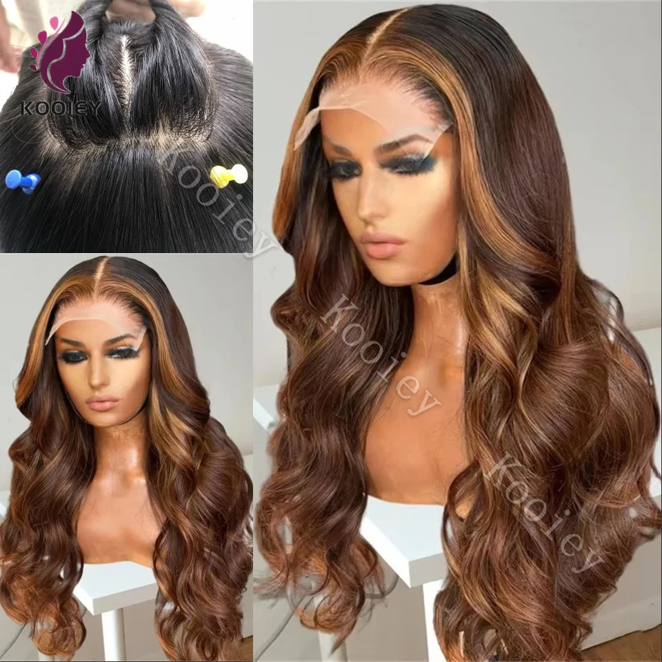 

Body Wave Ombre HD Colored 13x6 13x4 Lace Front Wig Brazilian 4/27 Highlight Human Hair 360 Full Lace Frontal Wig For Women