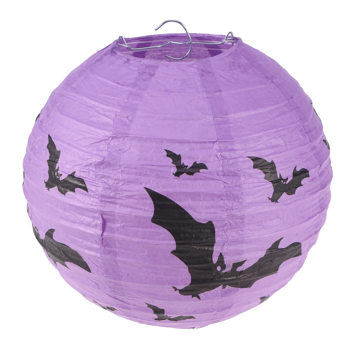 

3set 3 Sets 20Cm Halloween Bat Paper Lanterns Purple Foldable Led Decorative Lights For Party Wedding Festival Decoration Easy