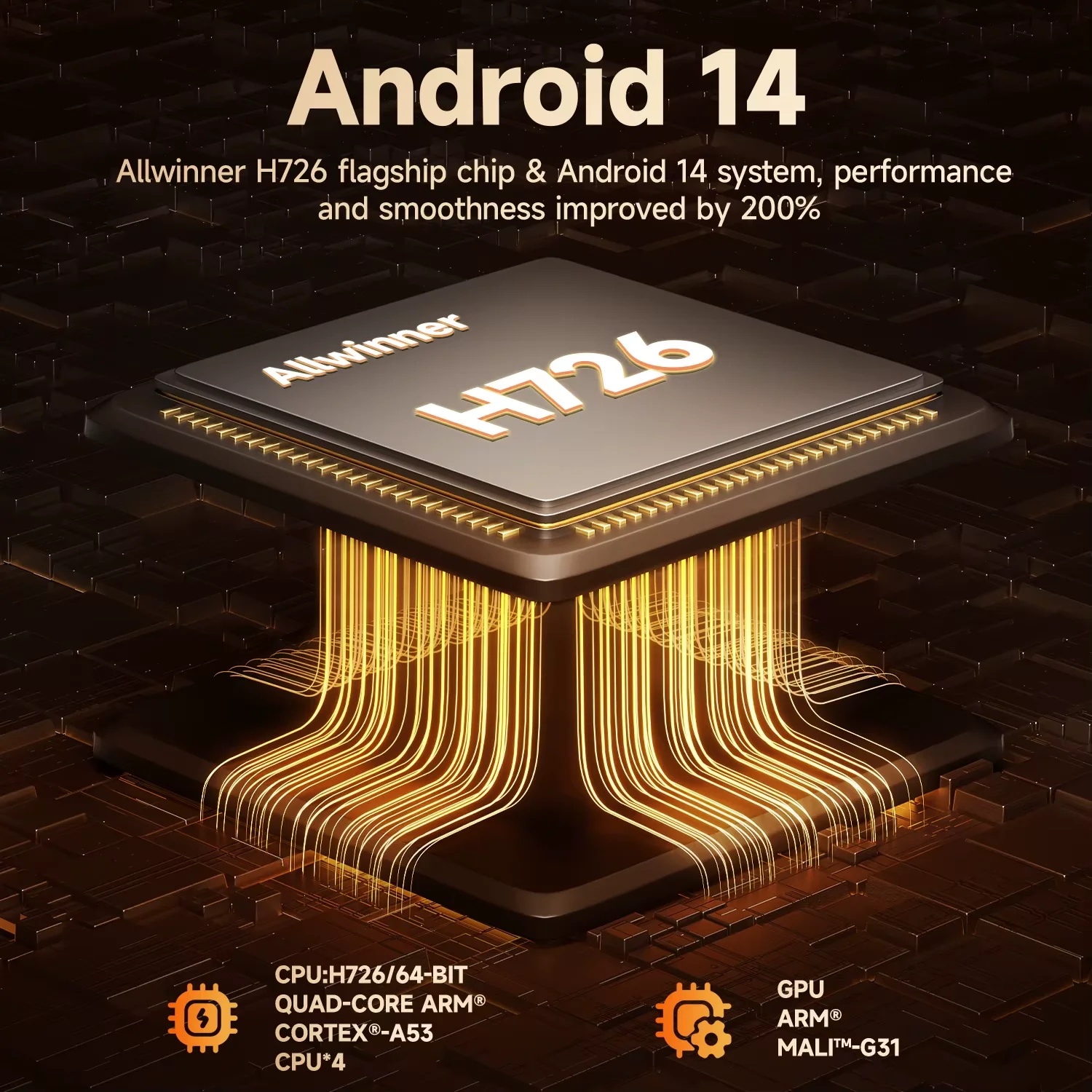 جهاز عرض Magcubic Android 14 900ANSI بتركيز تلقائي أصلي 1080P يدعم 8K مع Wifi6 BT5.4 فيلم محمول خارجي HY350Max