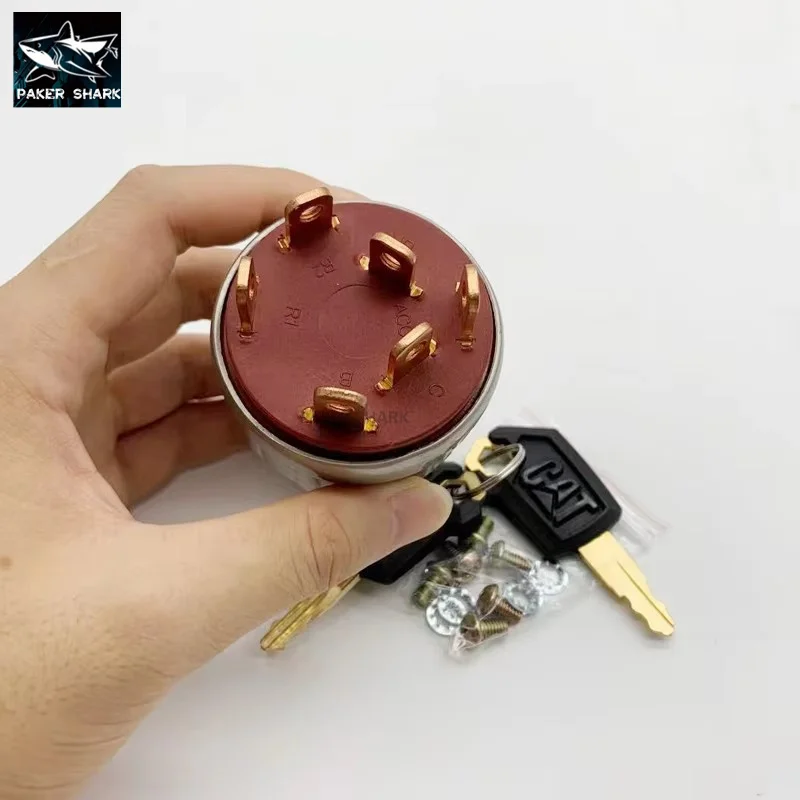 For Caterpillar Ignition Switch E312 E320 E326 E336 E349 Excavator accessories Start Switch Electric Door Lock