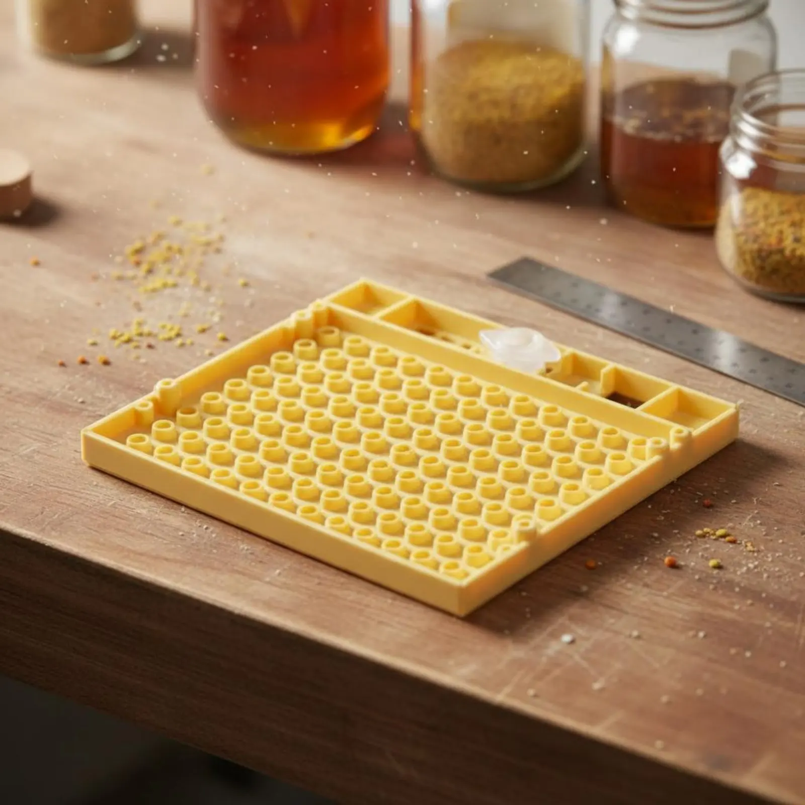 

Queen Rearing Cup Kit No Grafting Needed Queen Cell Starter Box Beekeeping Tool Plastic Lightweight for Apiary