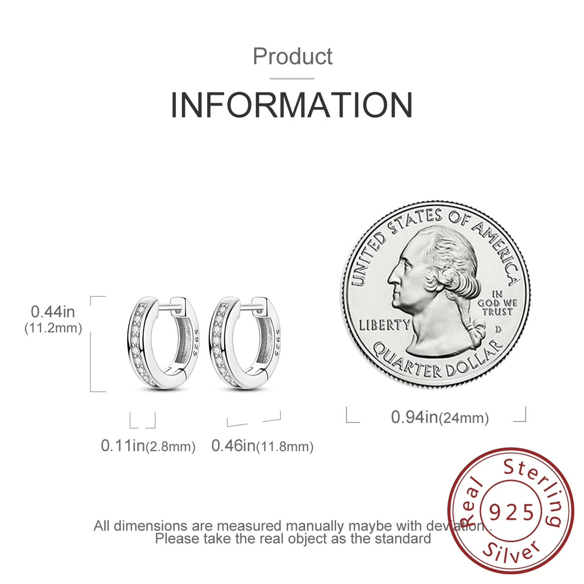 MULA 1PC 925 Sterling Silver Woman Hoop Earring Zircon Round Pendientes Fine Jewelry Gift