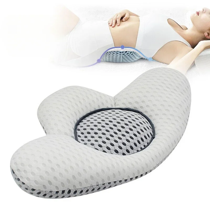 

Buckwheat Sleep Pillow Bed Backrest Pillow Pregnant Women Pillow Waist Lumbar Support Spine Lumbar Disc Breathable Back Cushion