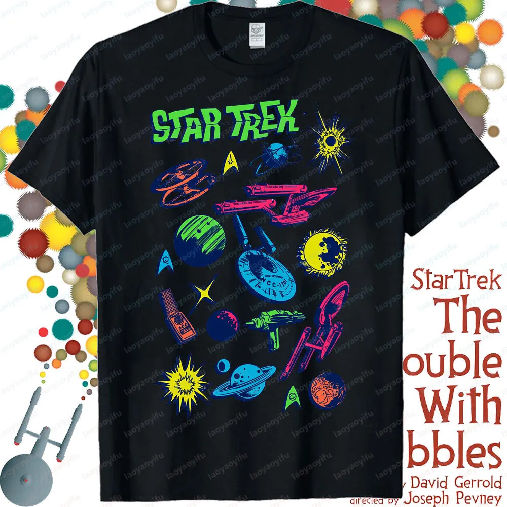 Star Trek Theme Series Creative Design T-shirt Classic Film Lover Tee Tops Fashionable Casual Summer Men Women Short Sleeve