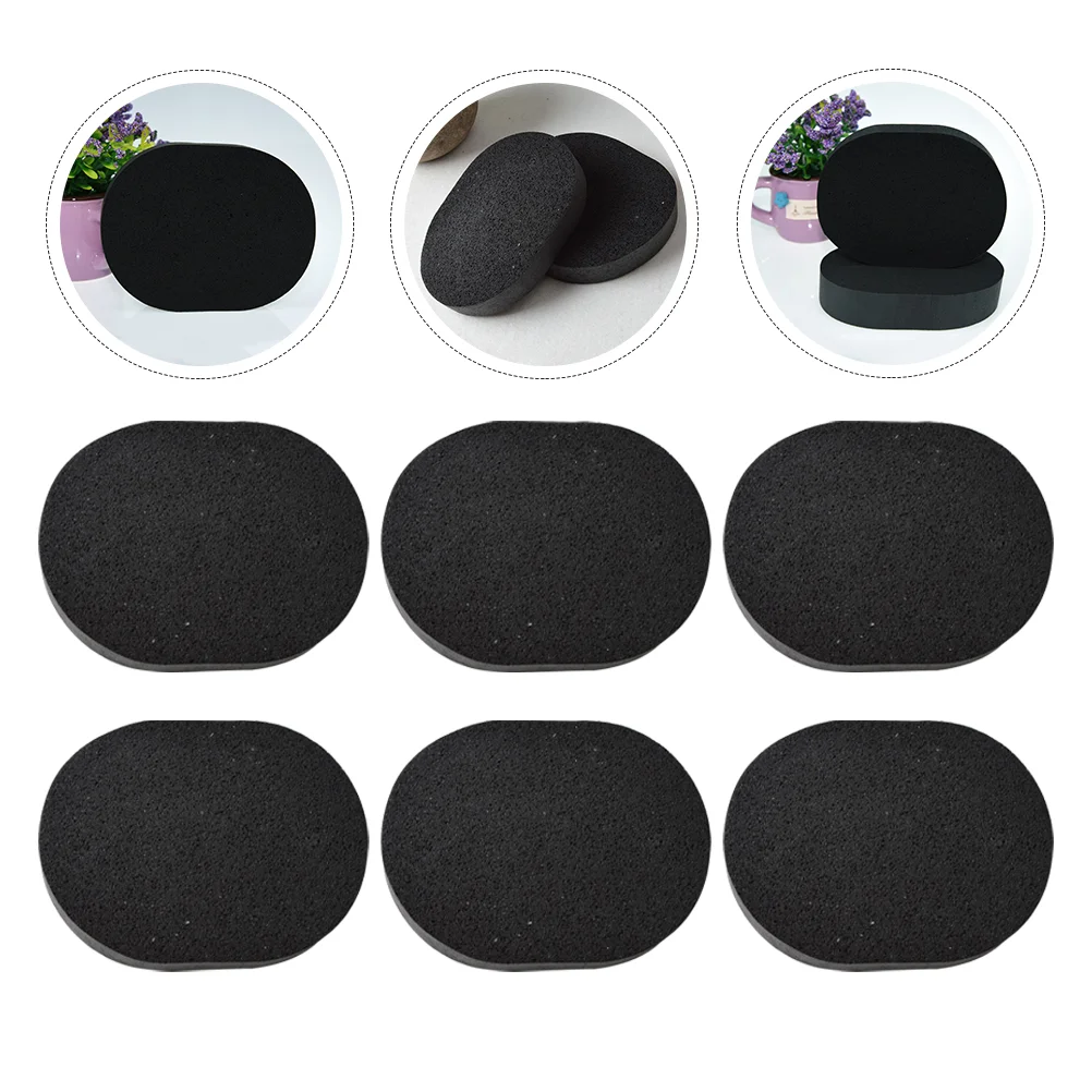 10 Pcs Face Wash Sponge Powder Puff Facial Cleaning Makeup Remover Black Skin Care Tools