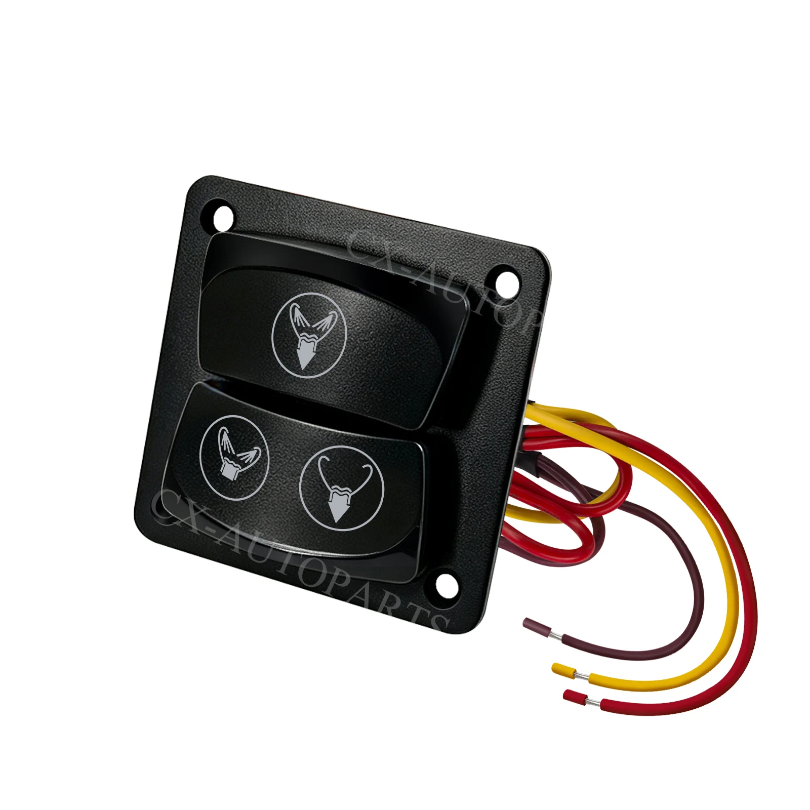 12V/24V Electric Marine Toilet Switch Panel Waterproof Flush Button & Level Control Pre-Wired Plug-Play for Boat Yacht RV Camper