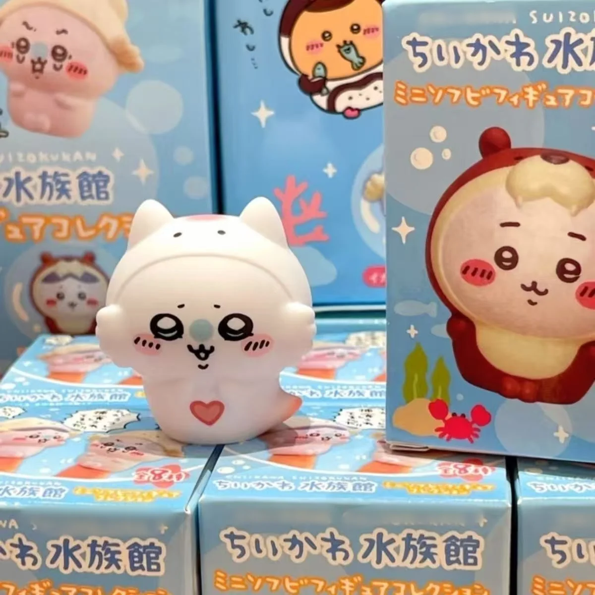 Yiji Kawaii Anime Cartoon Modell-Zubehör Niedlicher Selbstironischer Bär Aquarium Usagi Hachiko Puppe Kindergeschenk Spielzeug – Detail 7