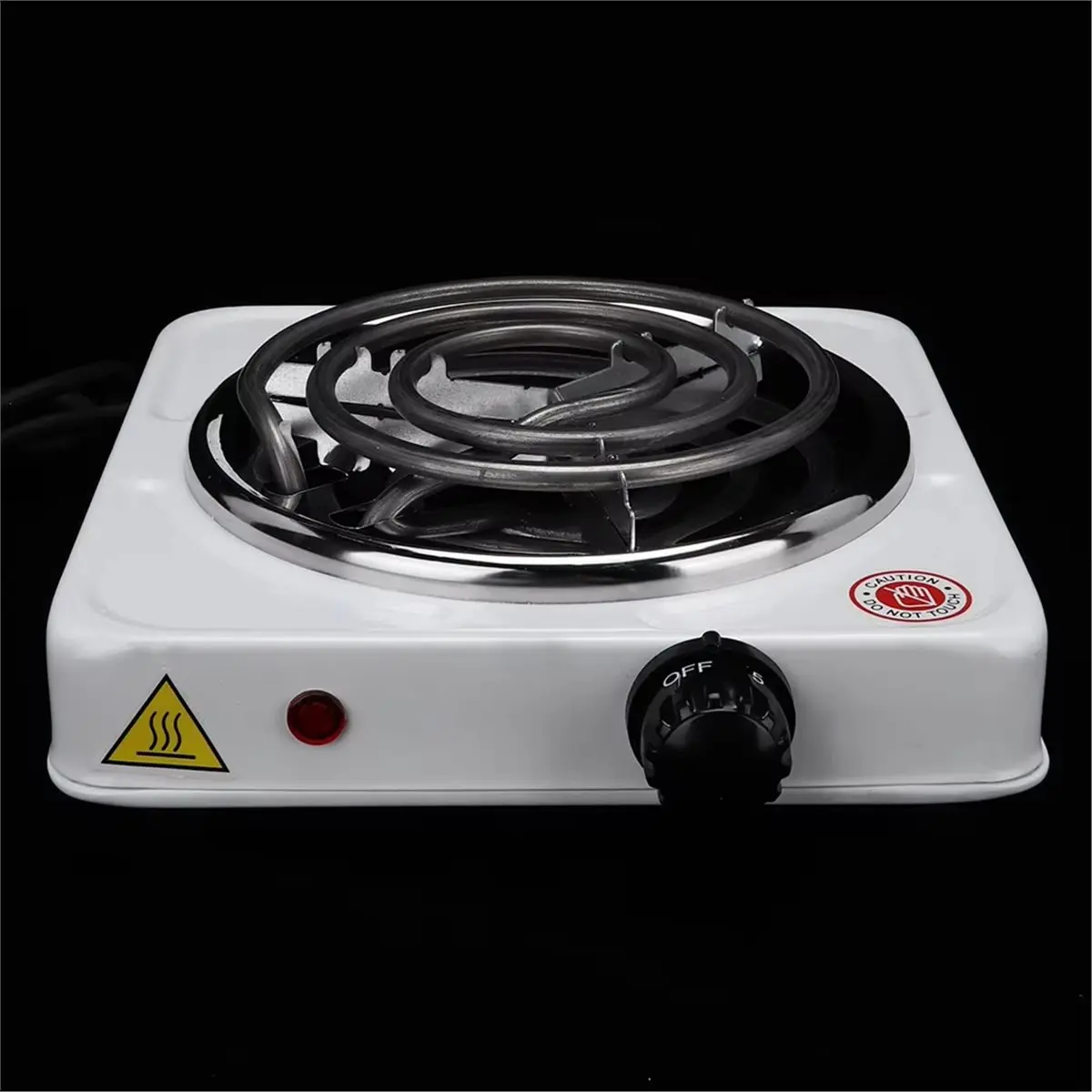 New Arrival 1000W Household Mini Portable Electric Stove Heater Heating Plate White US