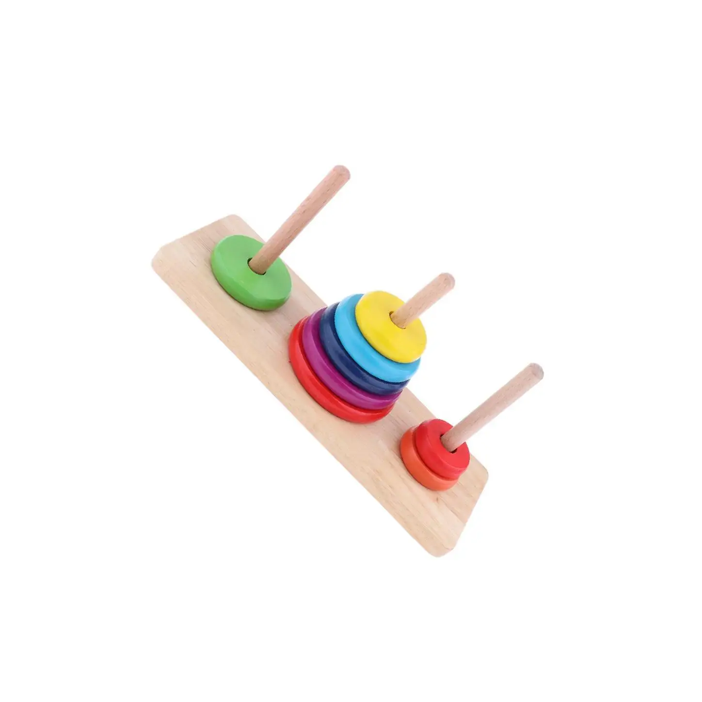 

Color Rings Stacking Toy Wooden Toy Kids Early tional Game Big
