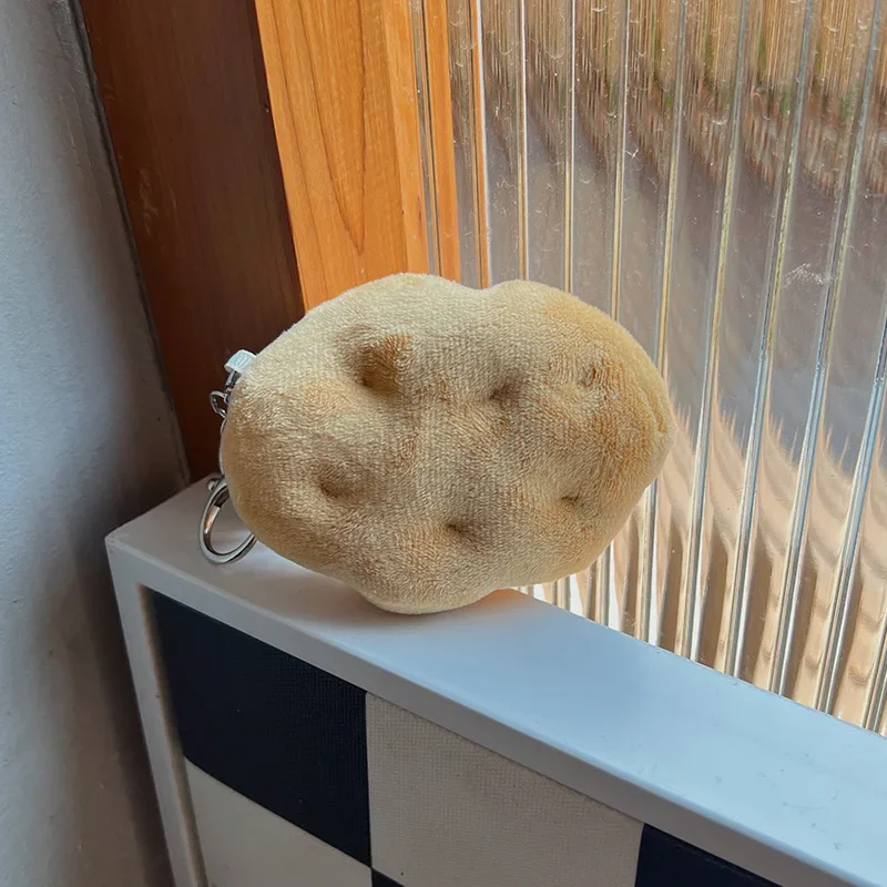 Porte-clés en peluche au beurre de pomme de terre pour sac à dos, plantes en peluche, jouet de personnalité créative, décoration à suspendre, cadeau de mariage pour un ami