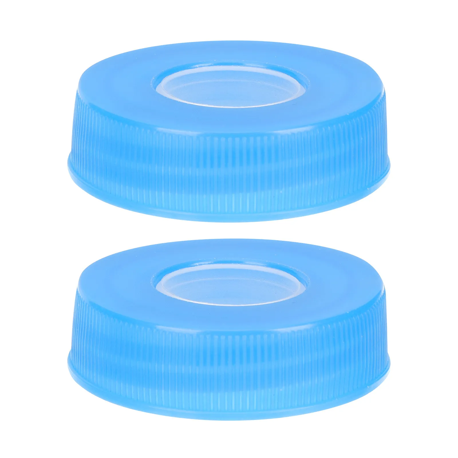 2Pcs Mini Water Dispenser Jug Caps Leakproof Sealing Lids Splash-Proof Dust-Resistant Smooth Polished Modern Design for Home