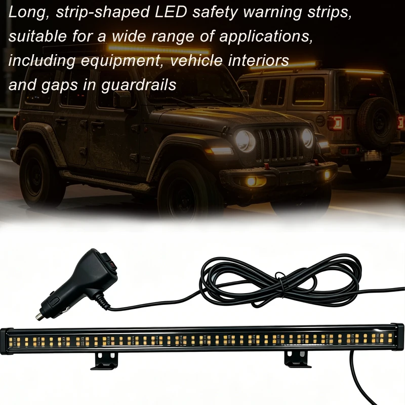 12V RGB 168 LED Traffic Advisor Light Bar Aluminum Alloy Windshield Warning Light with Remote Control and Suction Cup Mount