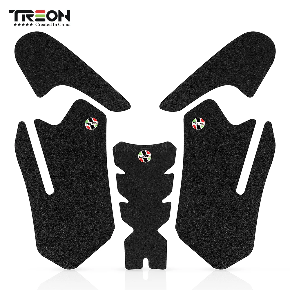 For DUCATI PANIGALE V2 899 959 1199 1299 Motorcycle Non-slip Side Fuel Tank Stickers PVC Pad Protector Decal