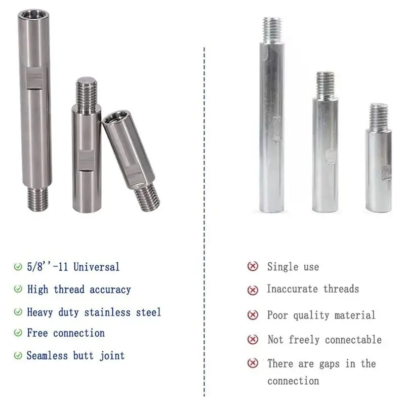 B97A-Thread Shaft Extension Rods Angle Grinder Connecting Rod Connecting Rod