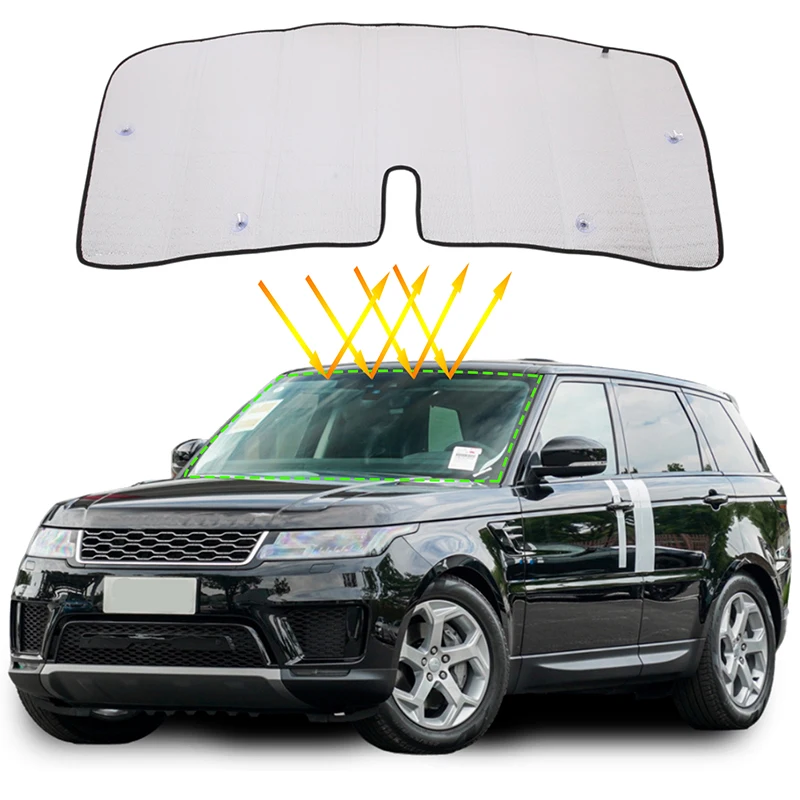 Car Sun Shade UV Protection Windshield Visor Front Windshield Sunshade Cover for Land Rover Range Rover Sport L461 2023-2024