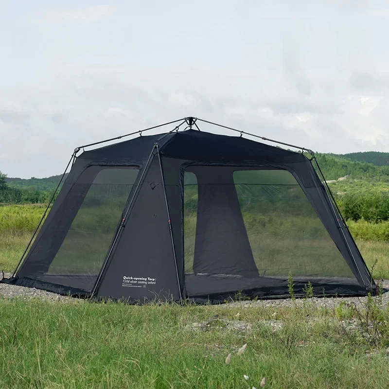 Oversized Dome Tent Quick Setup Tent Waterproof Sunproof Silver Coated Canopy Camping Car Dome 05 Series Camping Tent