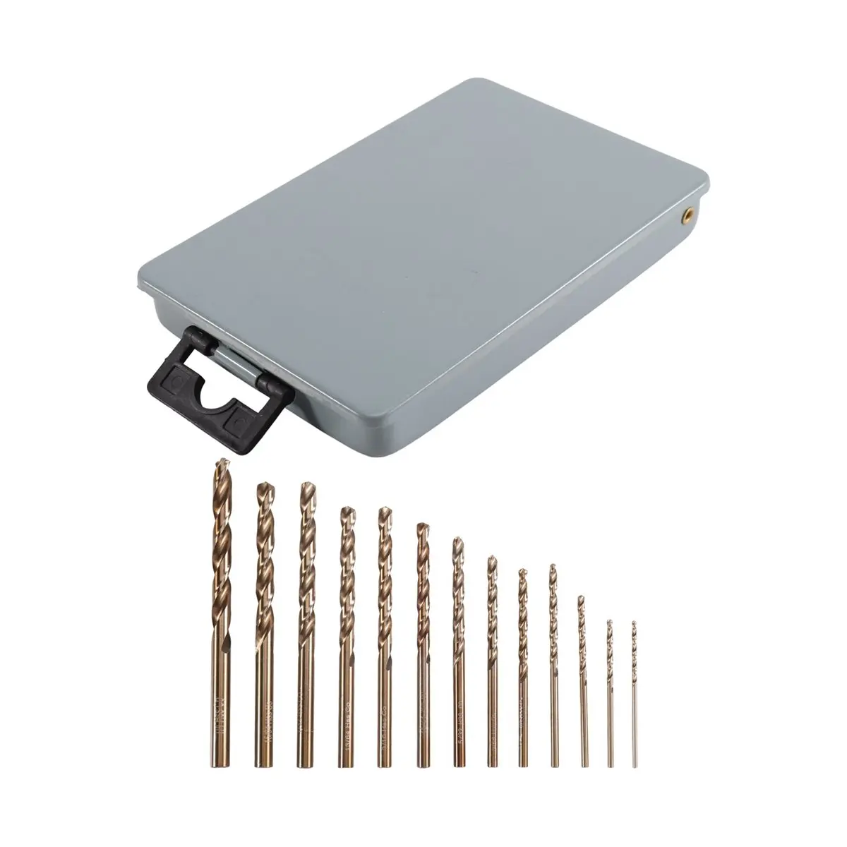 13pcs Cobalt Right Hand Drill Bit Set (1/16
