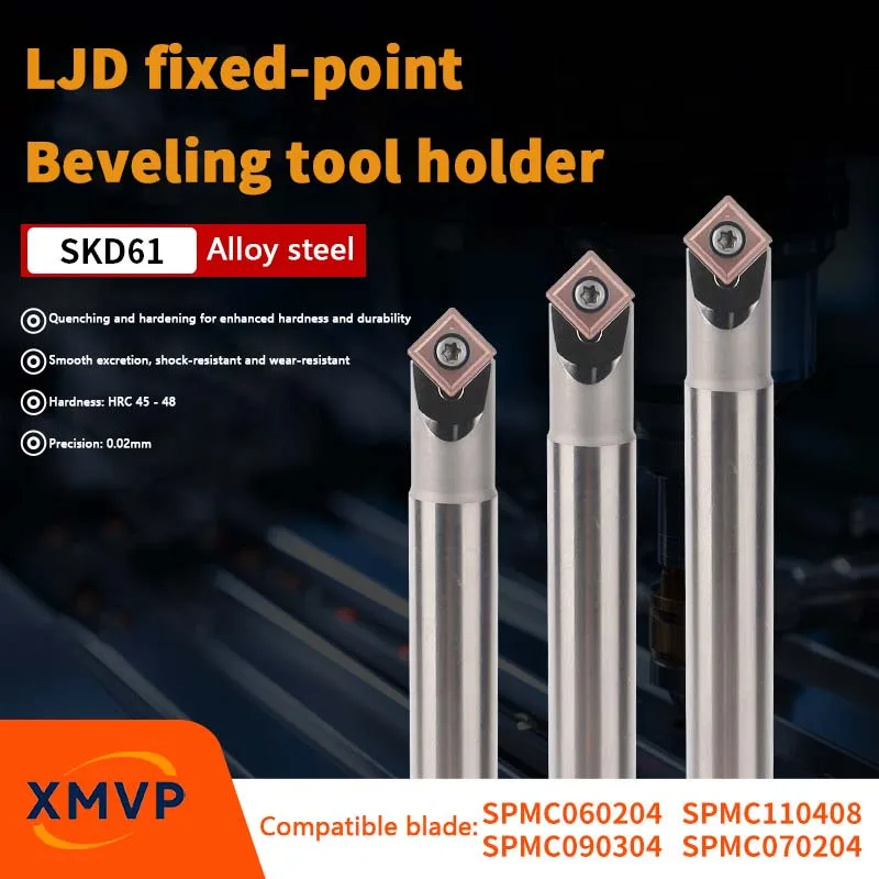45 degree chamfer tool LJD v groove fixed point 90 degree fixed core drill machining center SPMC06 09 11