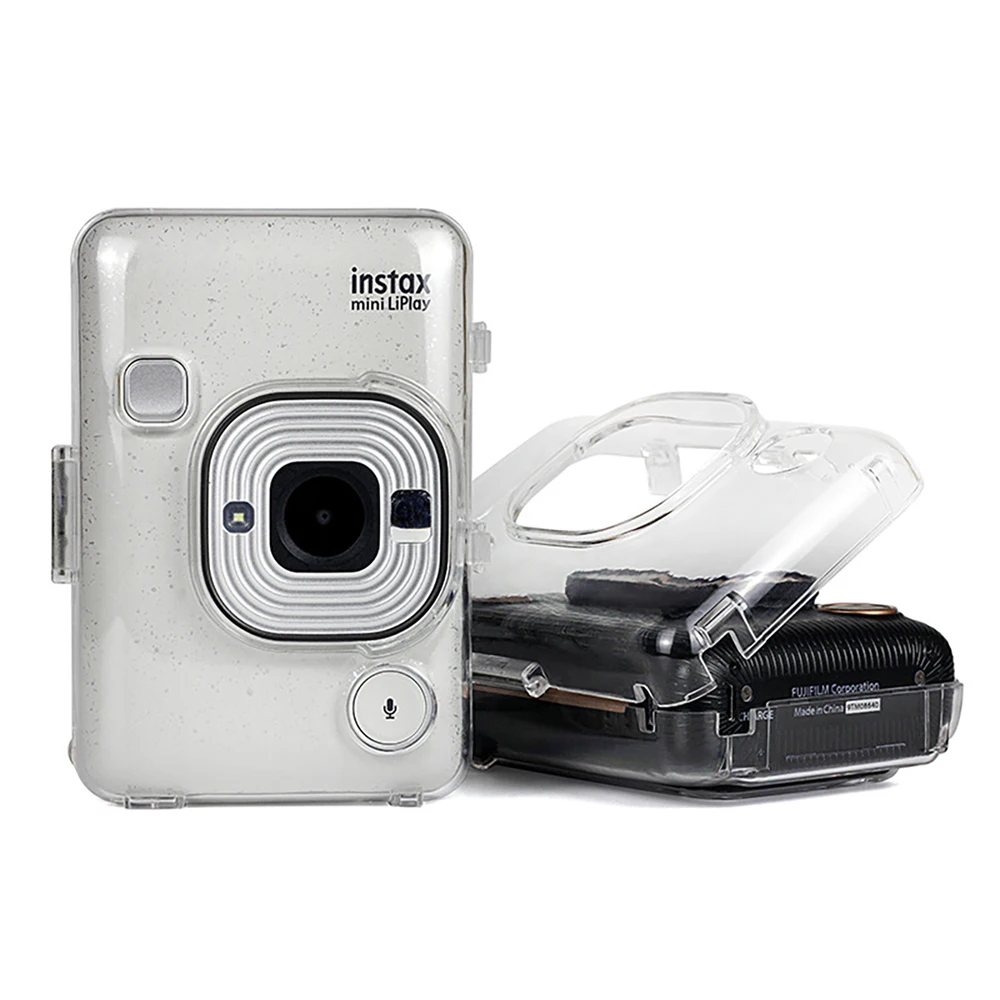 For Fujifilm Instax mini Liplay Case Transparent Crystal PVC Protective Case Protector Instant Camera Storage Bag Cover