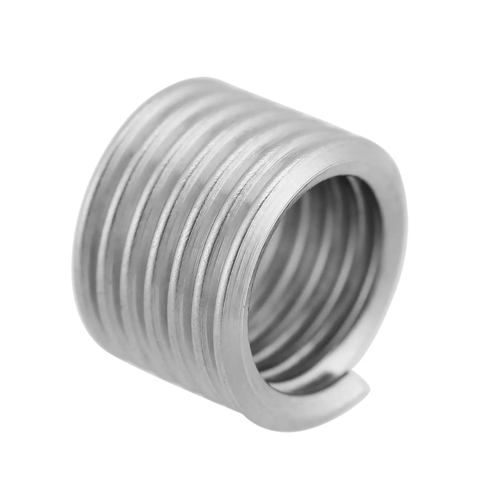 100Pcs M6 Helical Thread Inserts, Stainless Steel Screw Bushing Repair Kit, Durable Wire Sleeves for Thread Restoration