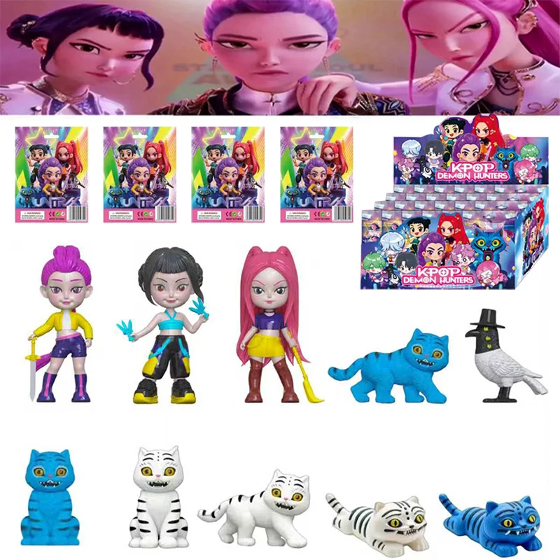 2026 Kpop Demon Hunters Anime Figure Toys Cute PVC Blind box Joints Action Figure Model Dolls Kids Birthday Decoration Toy Gifts