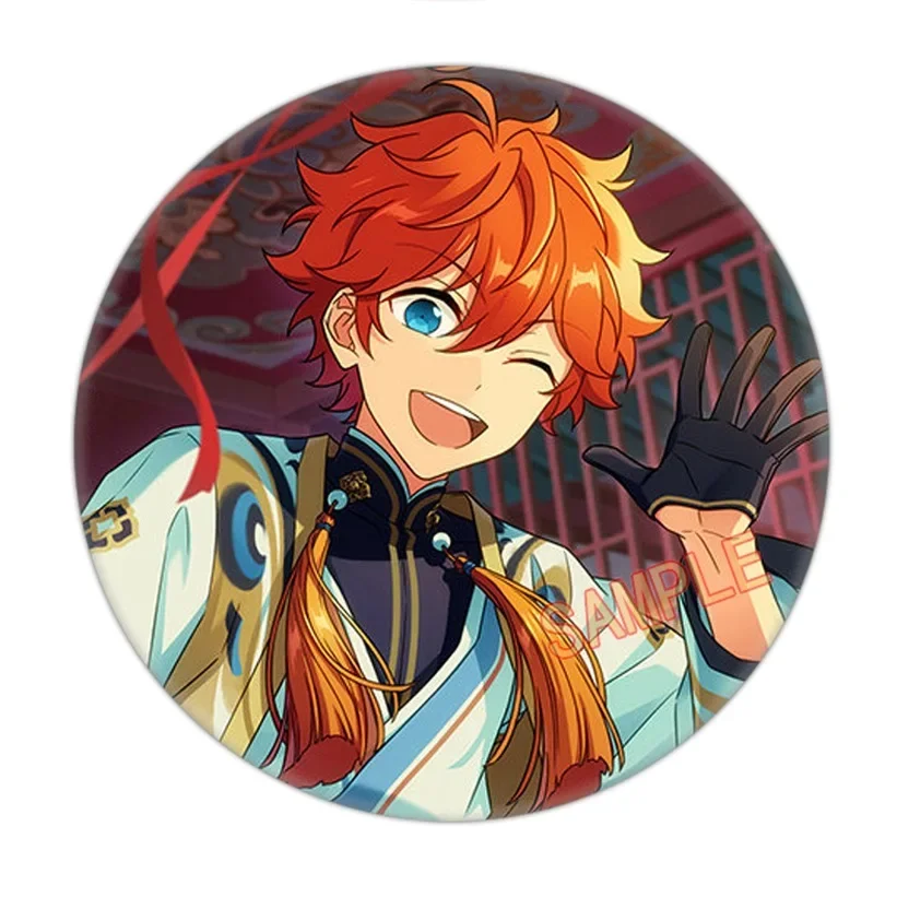 Ensemble Stars Trick Stars Broche Sac à Dos, Broche, Shoufuku, Ogres, Tsukinaga, Suou, Tsukasa, Koga, Adonis Danemark ge, 58mm