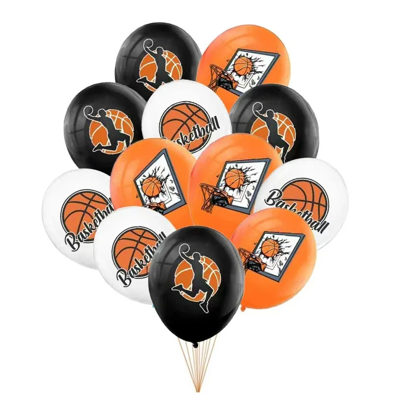 12 Stück / Set Basketball-Luftballons 12 Zoll Latex-Ballons Kinder-Party Geburtstag Festliche Dekoration – Detail 1