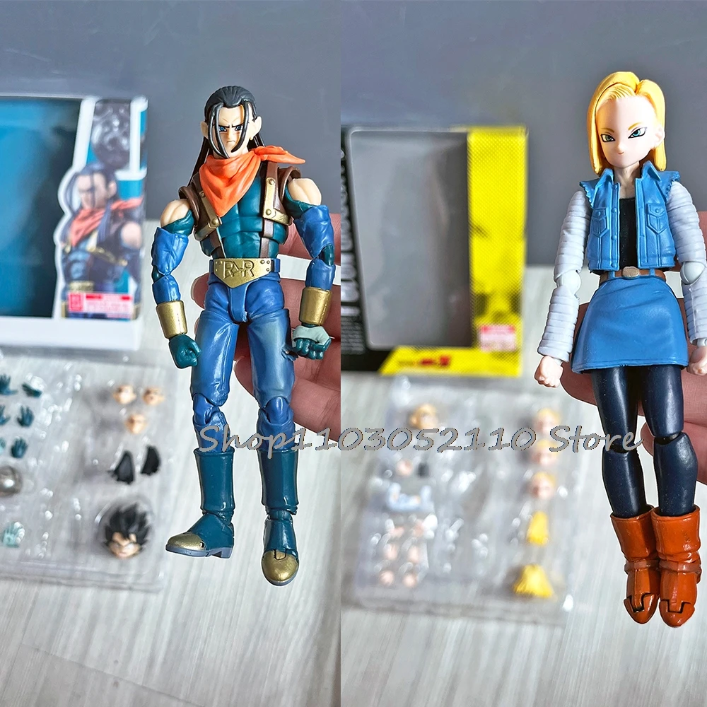 

Dragon Ball Z Android 18 Super Android 17 S.H.Figuarts Figure Anime Handmade Figure Model Collection Toy Doll Birthday Gifts