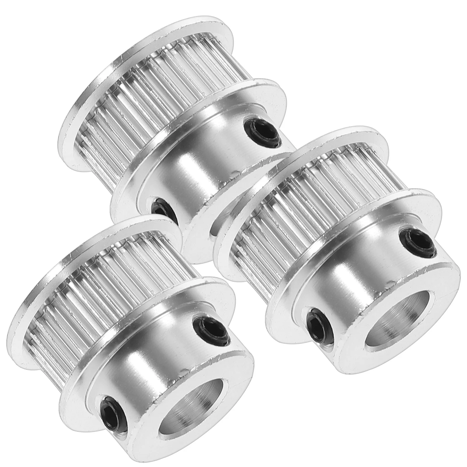 

3Pcs Timing Belt Idler Pulley 30 Teeth Aluminum Alloy Pulley Synchronous Wheel for 3D Printer Cnc Gear Machines