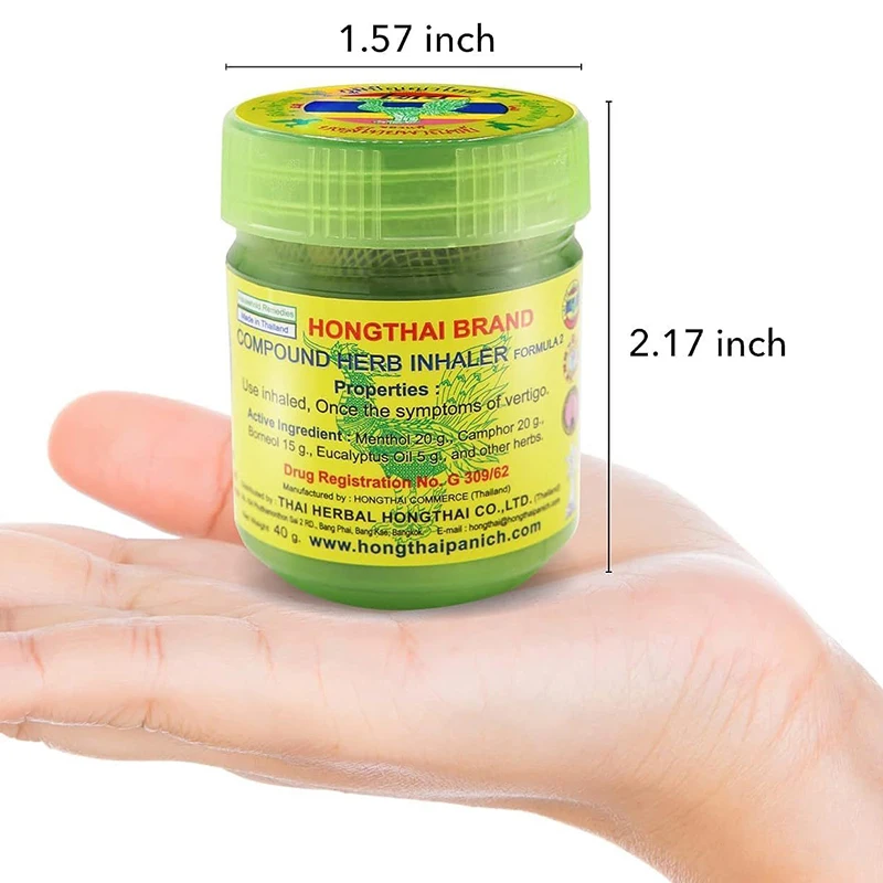 

Thai Herbal Medicine Inhalation Nose Care Tools Health