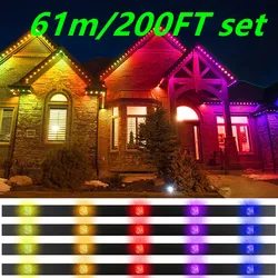 Special 200Ft 61m Permanent Track Light Gemstone style track lights RGBWW Point lights