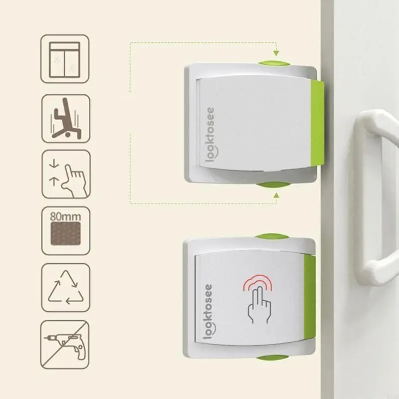 Child Safety Lock for Sliding Glass Door Baby Security Locks Anti-pinch for Protection Locks P31B