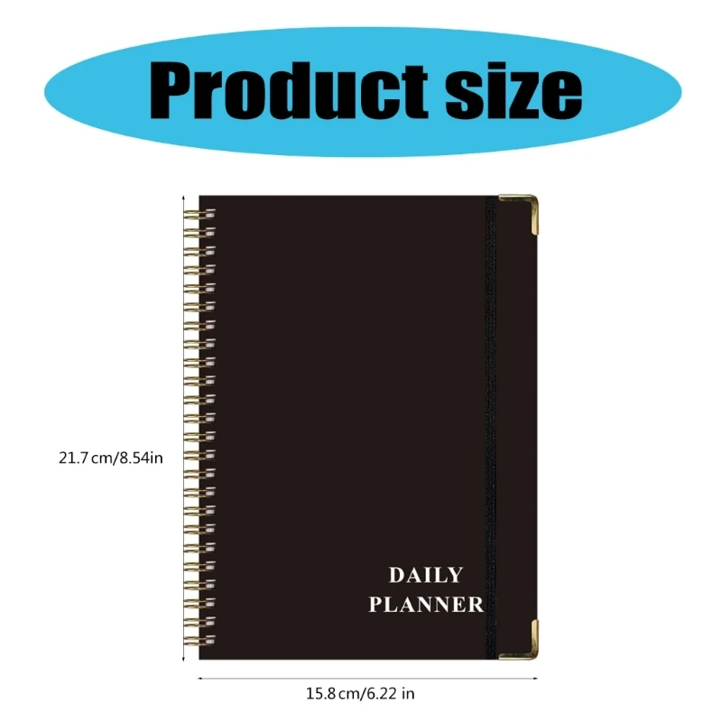 Coil-binding Weekly Planner Daily Journal Notebook for Weekly Plans Task