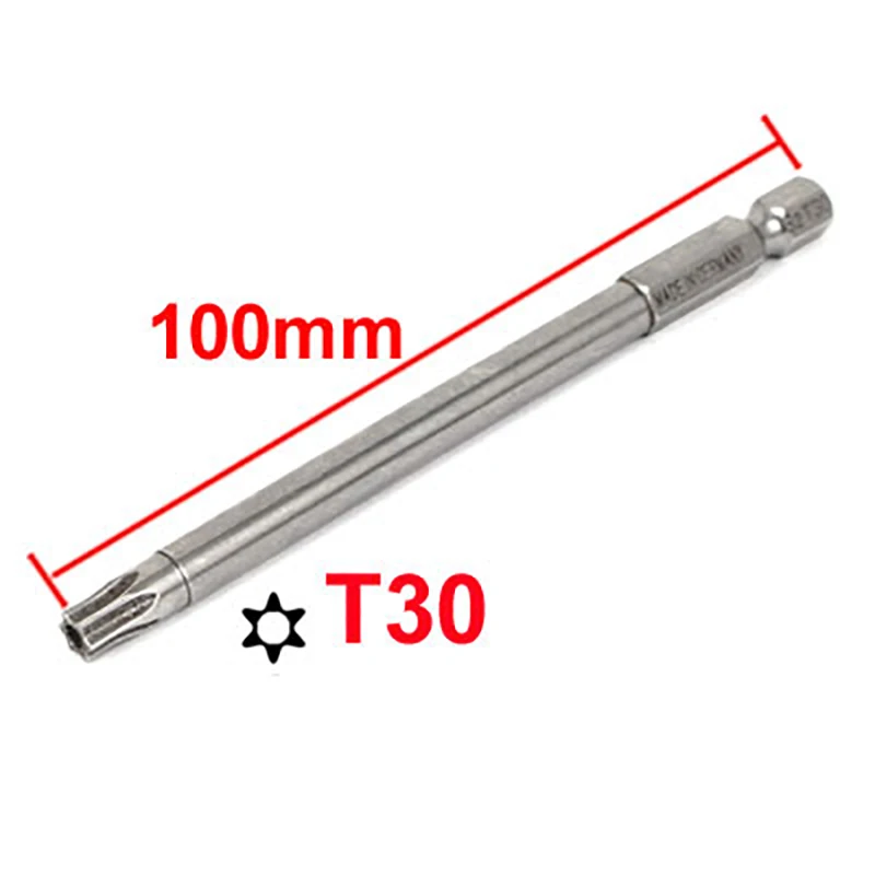 UXCELL T30 T25 T15 T10 T9 T8 T7 T6 punta per cacciavite di sicurezza Torx testa Torx magnetica 1/4 \