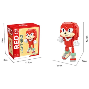 Cartoon Sonic Building Blocks für Kinder, Actionfigur, Ziegelreiten, Bildungsspielzeug, Geburtstagsgeschenk 8 Hauptverkaufsfreunde von Sonic - №1