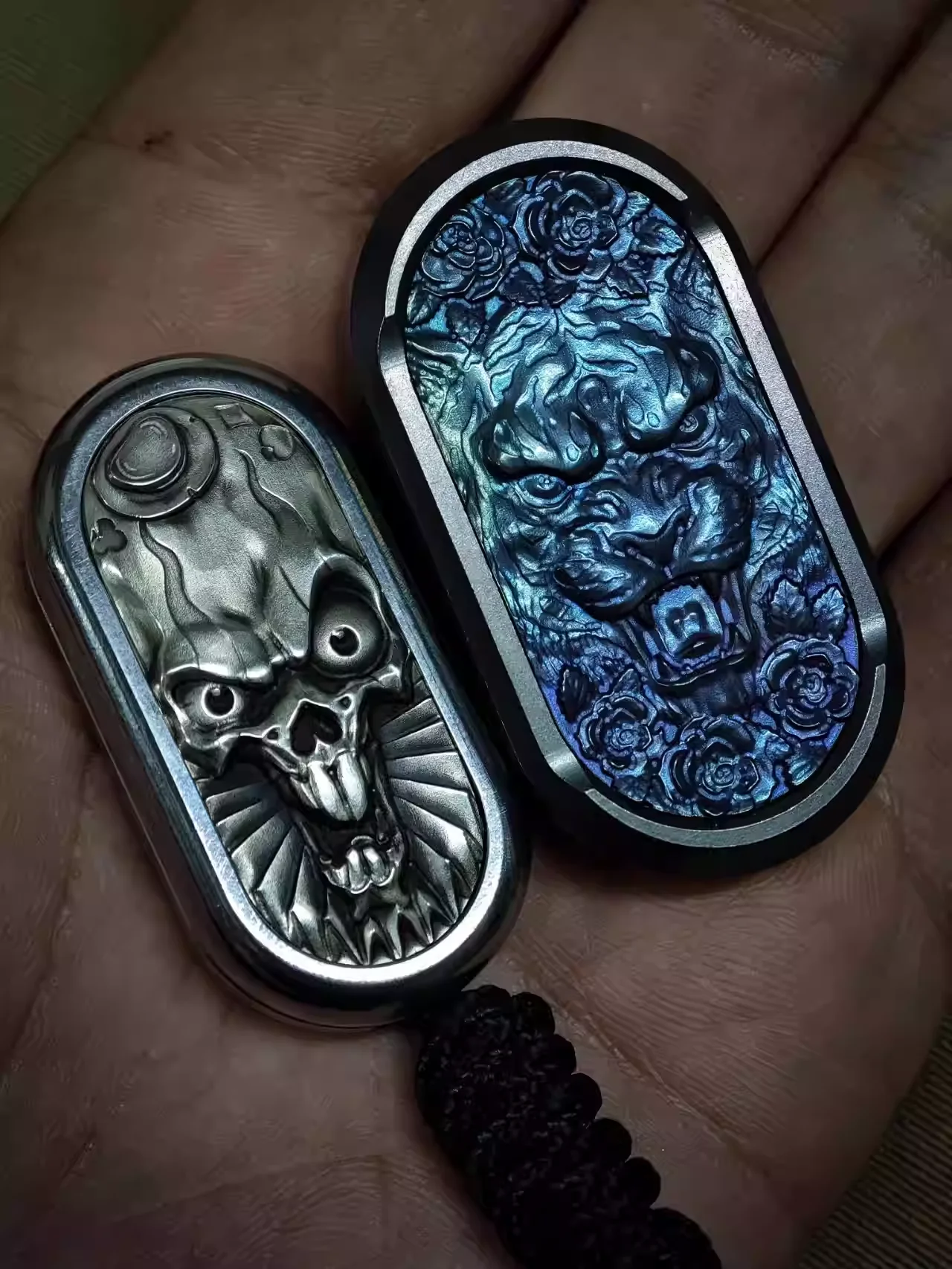 TK Push Card Zirconium White Copper Skull Joker Zirconium Mini TKMINI Push Card TK Fourth Generation Mini TK Push Card