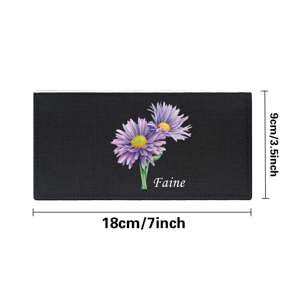 Personalized Customized Name Wallet Women Card Clips Purses Coin Pocket Wallets Bank Card Storage Pack Neutral Credit Case Bag