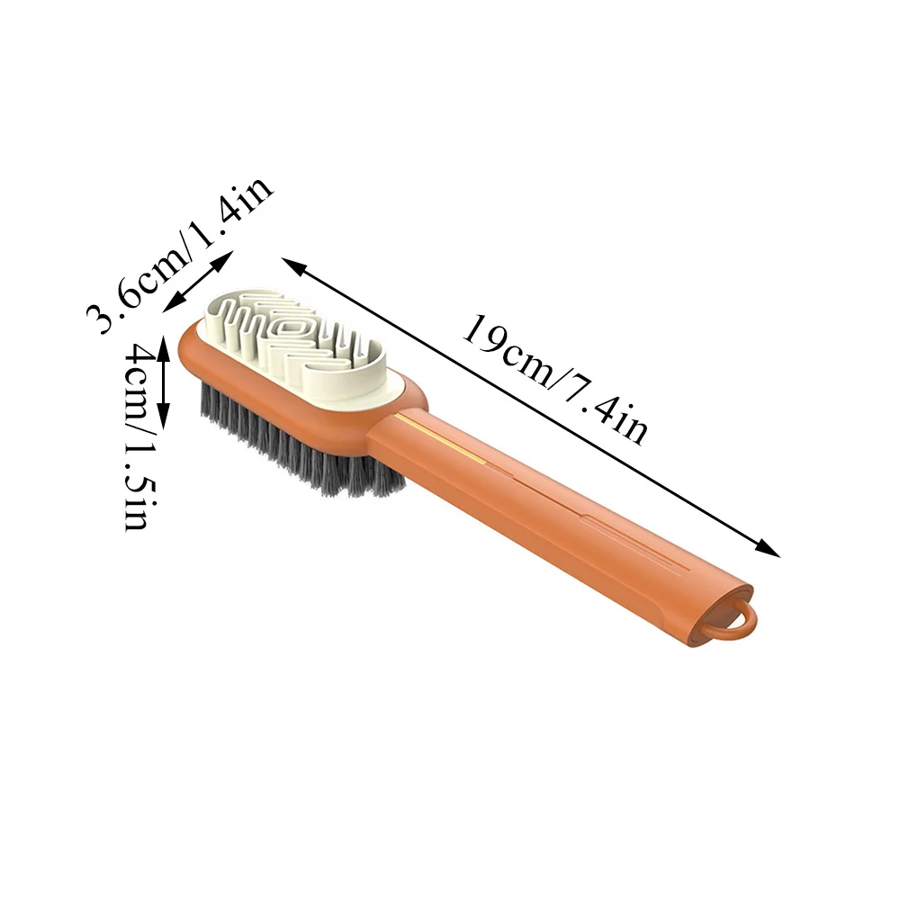 2-seitige Reinigungsbürste aus Wildleder mit langem Griff, Schuhbürste, Turnschuhe, Reiniger, Schuhe, Flecken, Staub, Stiefelreiniger, Fleckenentfernung, Gummibürste