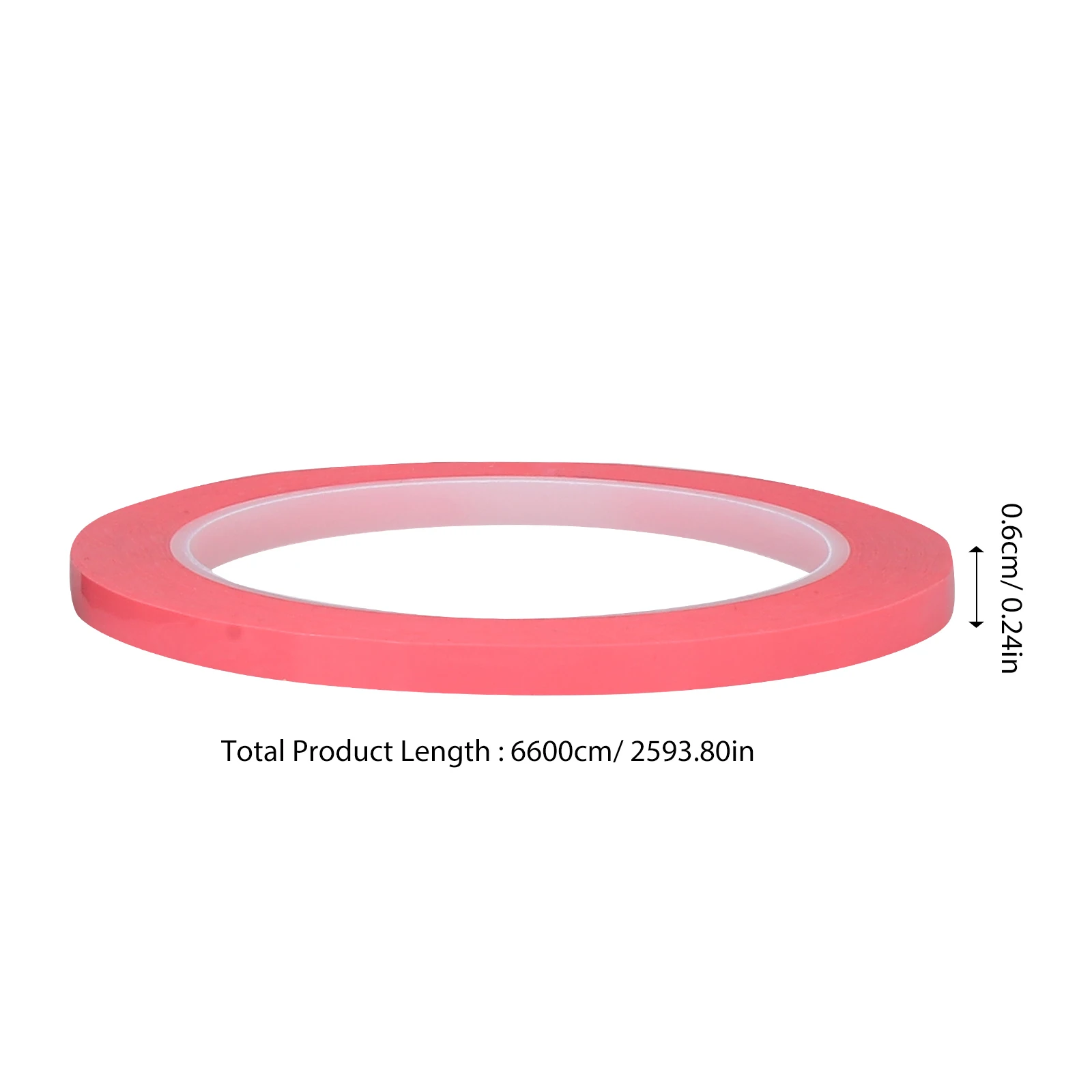 

6 Rolls PET Insulating Tape 6mmx66m Whiteboard Marking Tapes for Labeling Positioning Identification Classroom Accessories