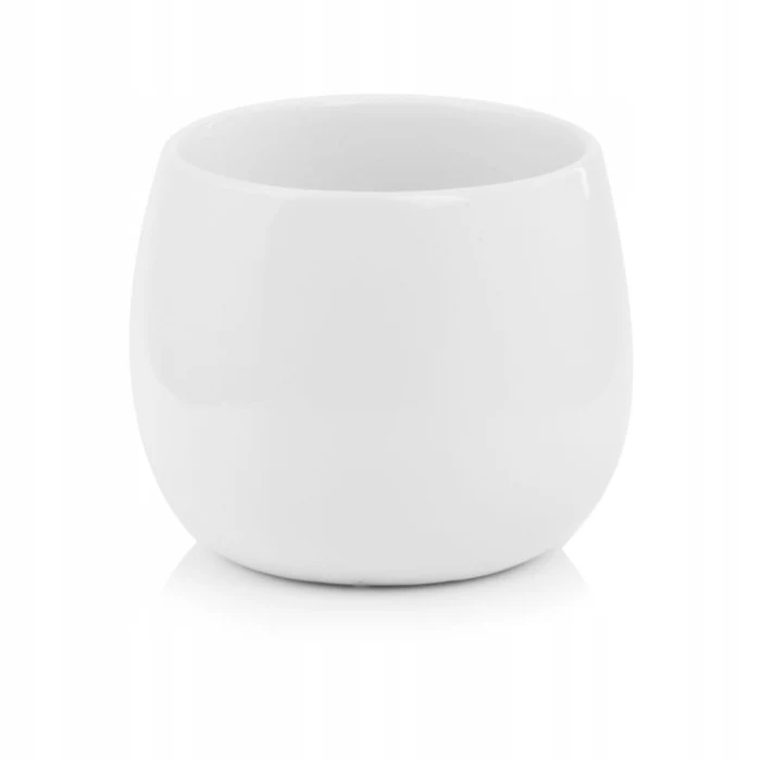Keramische bloempot voor bloemen 13,5 cm Wit
