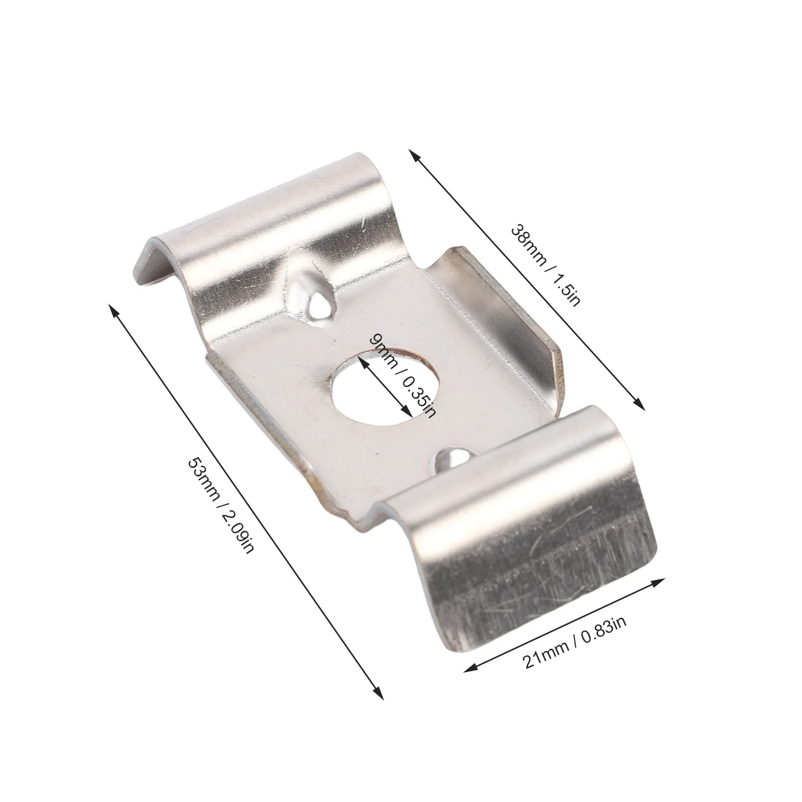 10x Fence Attachment Clamps Stainless Steel Mesh Fence Bracket Holder Anti-theft Design Barrier Attachment Fixing Metal Bracket