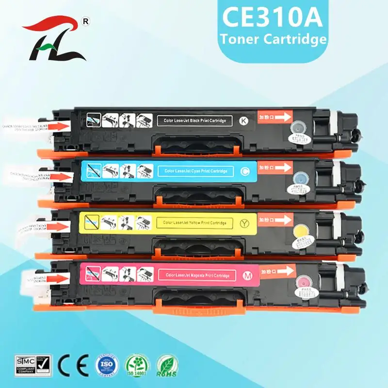 Top 310A Color Toner Cartridge For HP CE310 CE310A -313A 126A 126 LaserJet Pro CP1025 M275 100 Color MFP M175a M175nw Printer