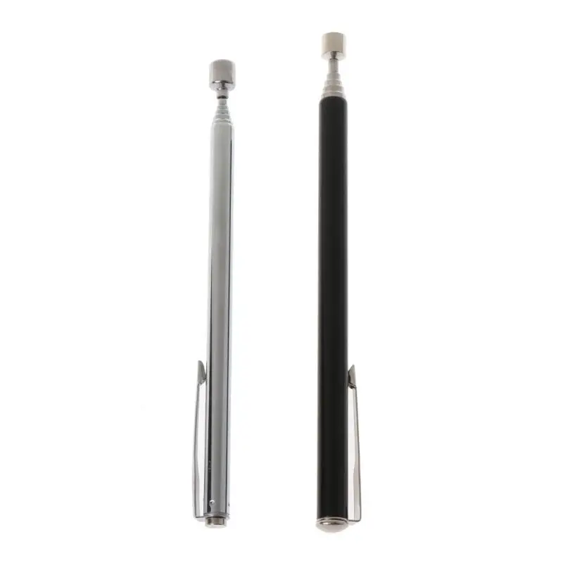 M6CF 1.5LB 25” Portable Telescopic Magnetic Pick Up Rod Stick Extending Magnet Picker Tools Pocket Clip Pen Picker
