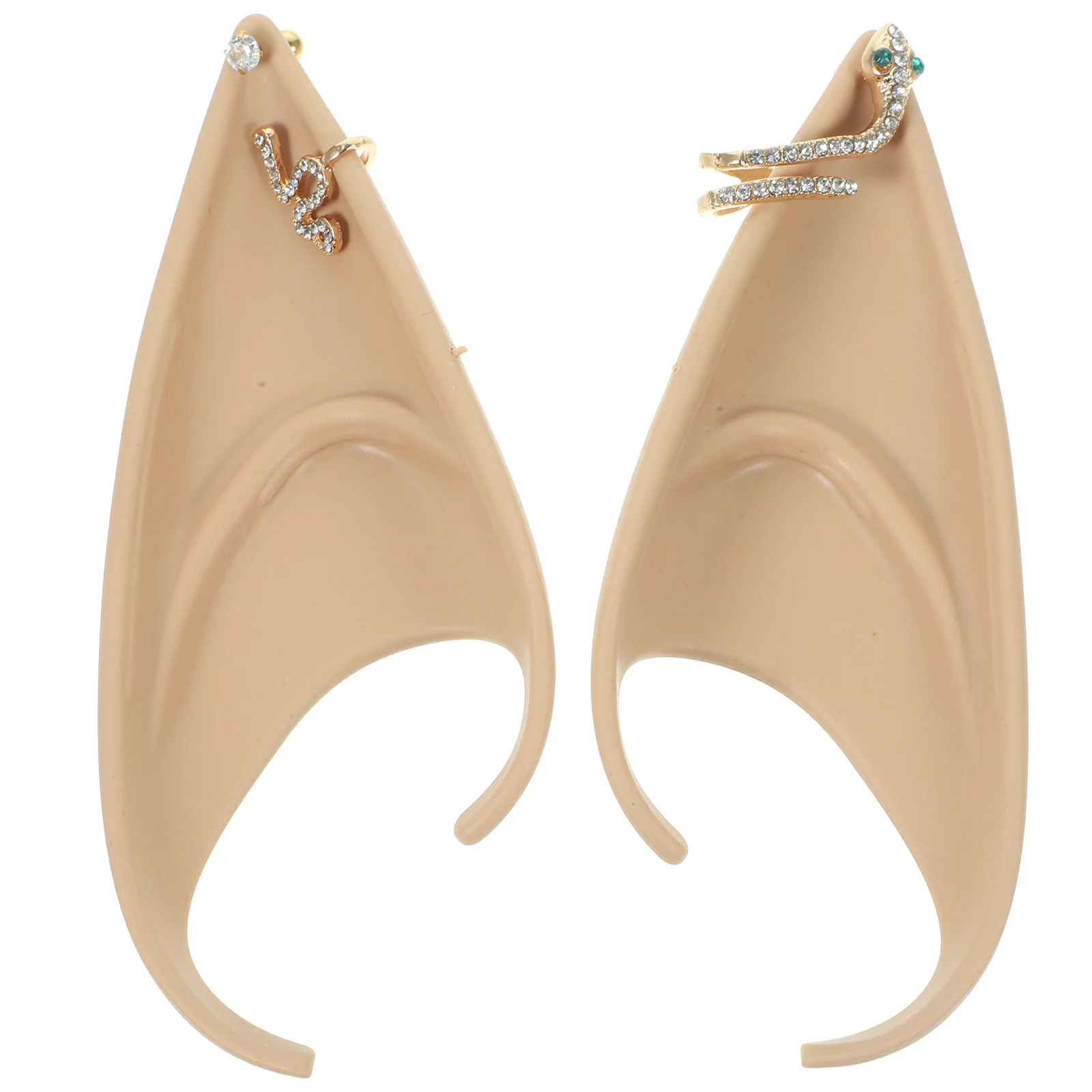 1 par de accesorios de disfraz de Cosplay con orejas de hada, diseño realista reutilizable para Halloween, vestido de fiesta de Carnaval, accesorios para mujer