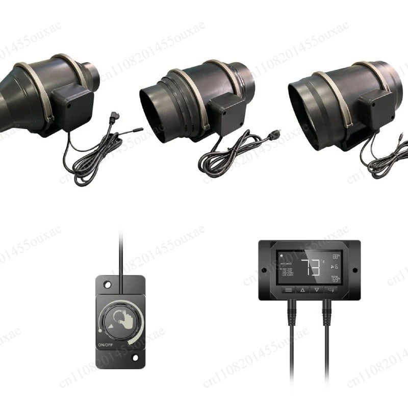 EC Duct Fan Intelligent Speed Control High Airflow Ventilation Exhaust Fan For Air Conditioning System