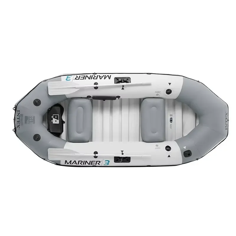 INTEX 68373 MARINER 3 BOAT SET Professional Series Mariner 3 Set Electric Motor Fisher Sailing Plastic Boat Inflatable Boat
